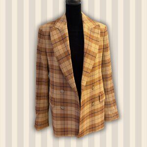 Wilfred Cherrelle plaid double-breasted blazer
